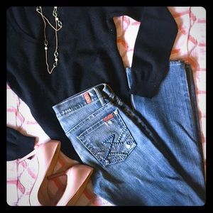 RARE! 7s Straight leg with Gemstone detail